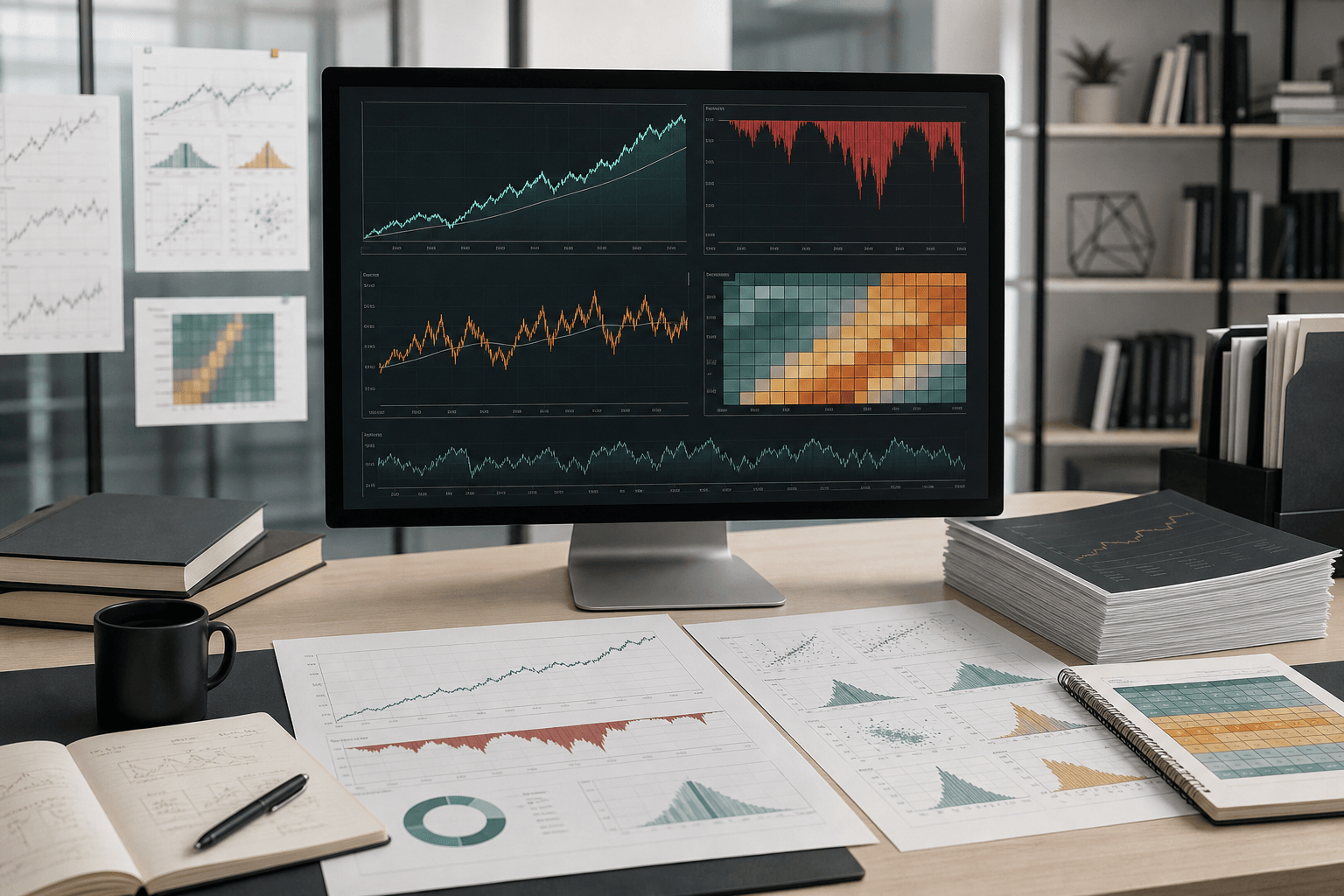 Backtesting dashboard with equity curve and drawdown analysis