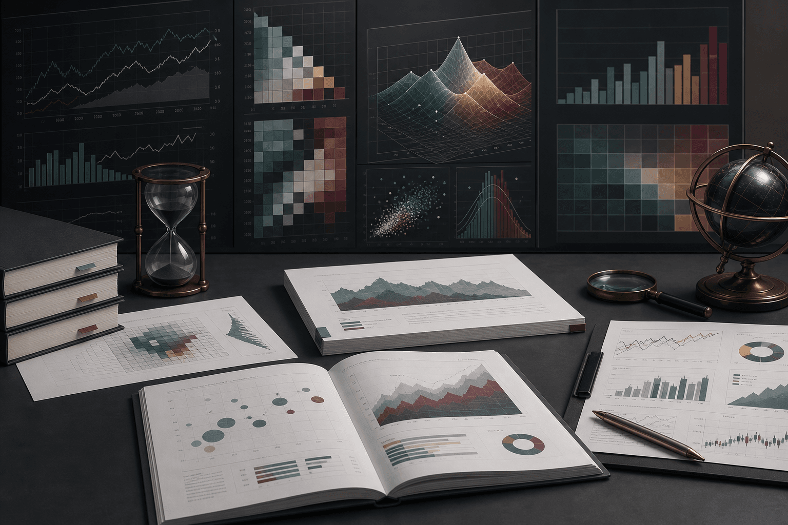 Quantitative market report dashboard with factor and risk analysis