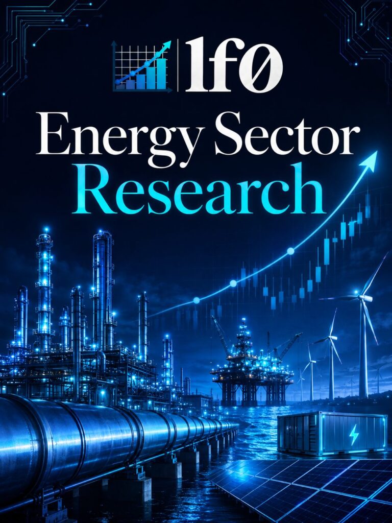 Energy sector research image for oil and gas, pipelines, offshore assets, renewables, and power infrastructure