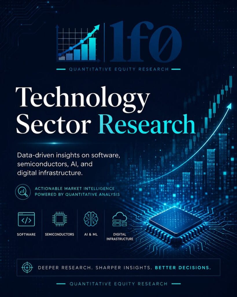 Technology sector research image for software, semiconductors, AI, and digital infrastructure